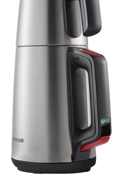 0,7 L Kapasiteli Demlik ve 1,7 L Su Isıtıcı Paslanmaz Çelik Çay Makinesi - Gri, Hızlı Demleme ve Enerji Tasarruflu modelleri