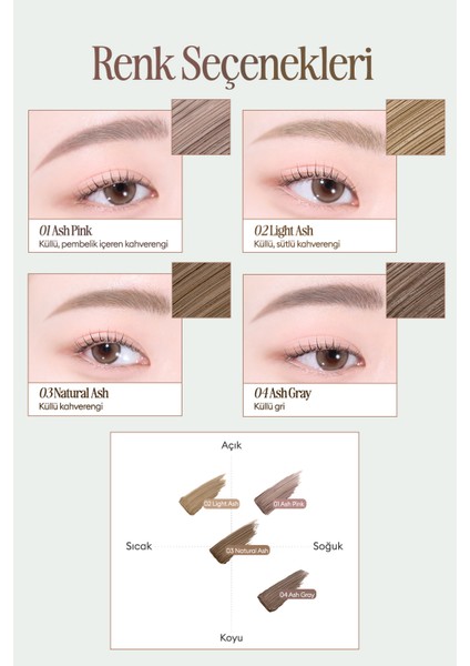 Ultra Ince Fırçalı, Yoğun Pigmentli Kaş Maskarası Clıo Kill Brow Slim Ash Browcara (03 Natural Ash) indirimleri