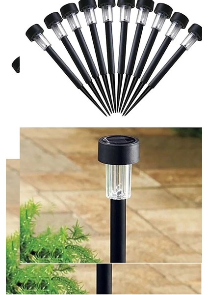 Kablosuz Solar Güneş Enerjili Bahçe Lambası Saplı Dış Mekan LED Aydınlatma 10 Adet fiyatları