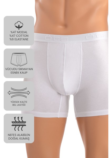Premium 5’li Erkek Modal Boxer - Hediye Kutulu, Ultra Yumuşak Modal Kumaş, Esnek Kalıp, Etiketsiz ve Kaliteli Boxer modelleri