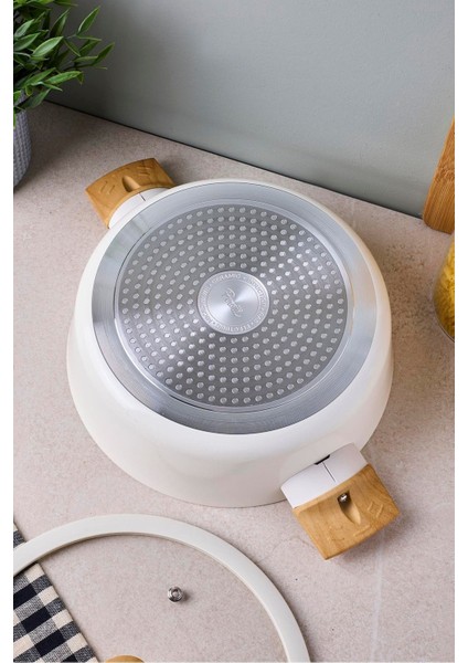 Danish Cook Beige Indüksiyon Tabanlı Karnıyarık Tencere 24 cm indirimleri