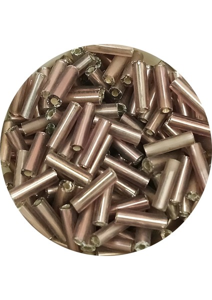 Uzun Boru Kesme Boncuk Çap 2mm Uzunluk 10 mm - 20 Gram - Koyu Bej - BNC225 fiyatları