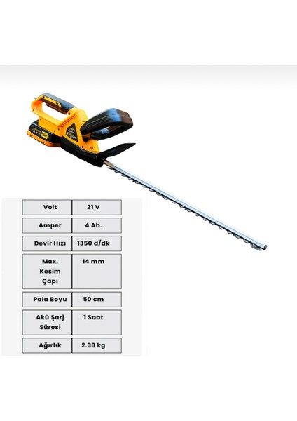 CHT-4486 Çift Akülü Çit Budama Makinası 21 V 4 Ah fiyatları