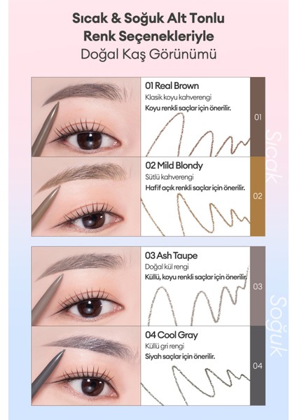 Doğal Görünüm Sunan Ultra Ince Uçlu Çift Taraflı Kaş Kalemi Clıo Kill Brow Slim Brow (02 Mildblondy) fırsatları