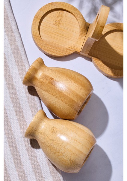 Duke Bambu 2 Parça Standlı Tuzluk-Biberlik modelleri