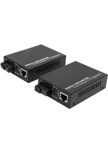 PM-22107 1000 Mbps 3 Km Single Mode Fiber Optik Ethernet Medya Dönüştürücü