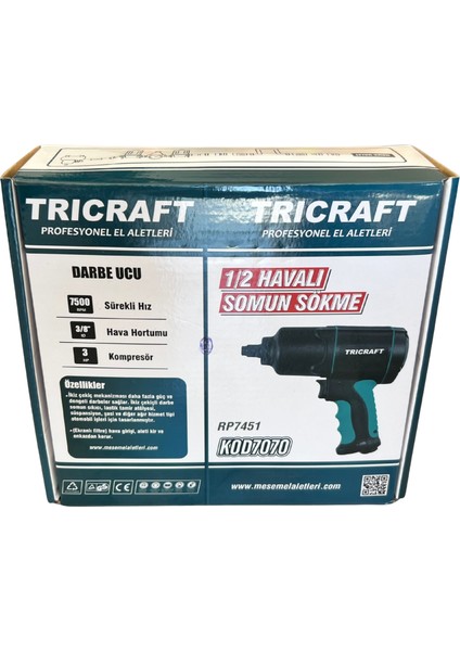 RP7451 1/2" Havalı Somun Sökme Makinesi modelleri