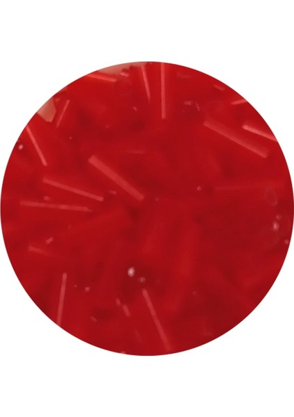Uzun Boru Kesme Boncuk Çap 2mm Uzunluk 10 mm - 20 Gram - Kırmızı - BNC245 fiyatları