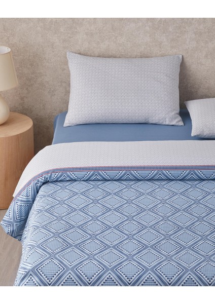 Diamond Twist Kolay Ütülenir Tek Kişilik Nevresim Takımı 160X220 cm Koyu Mavi fiyatları