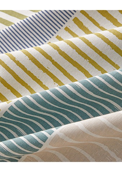 Border Line Kolay Ütülenir Tek Kişilik Nevresim Takımı 160X220 cm Yeşil-Bej indirimleri