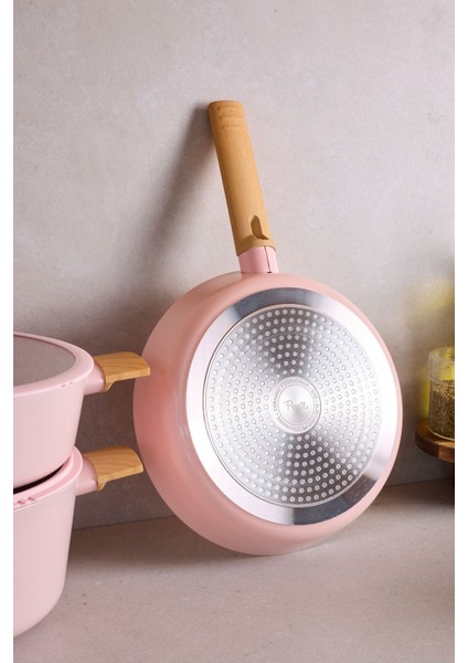 Danish Cook Pink Indüksiyon Tabanlı 7 Parça Tencere Seti fırsatları