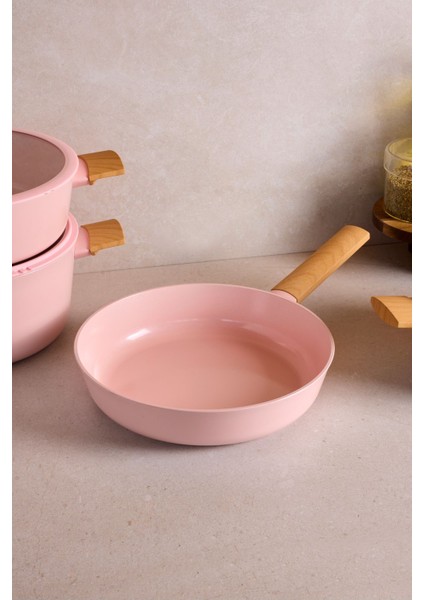 Danish Cook Pink Indüksiyon Tabanlı 7 Parça Tencere Seti indirimleri