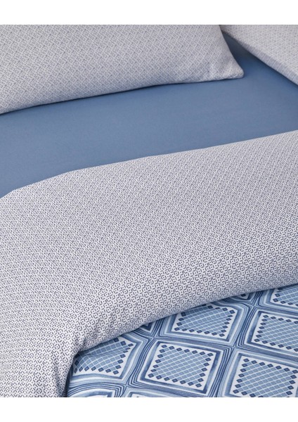 Diamond Twist Kolay Ütülenir Tek Kişilik Nevresim Takımı 160X220 cm Koyu Mavi modelleri