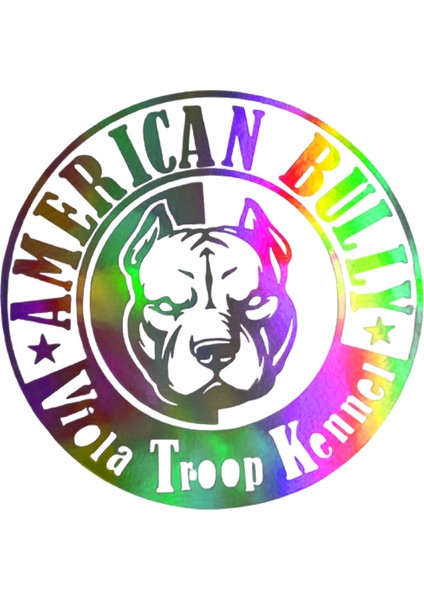 American Bully Hologram Sticker – Işık Vurunca Renk Değiştirir – Modifiye Dekarasyon Sticker Araç,kask, Cam Uyumlu,düz ve Prüzsüz Yüzeyler fiyatları