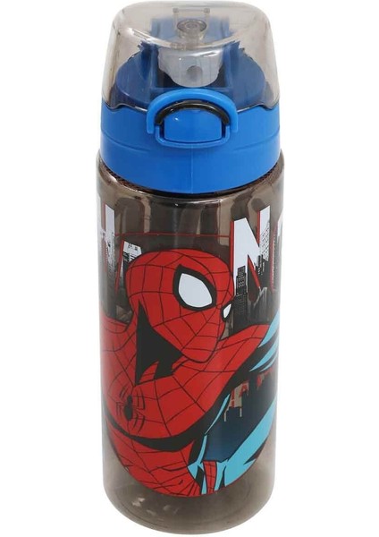 Spiderman Matara 500 ml Mavi Renk 1 Adet Erkek Çocuk Örümcek Adam Lisanslı Suluk Okul Matarası Öğrenci Suluğu