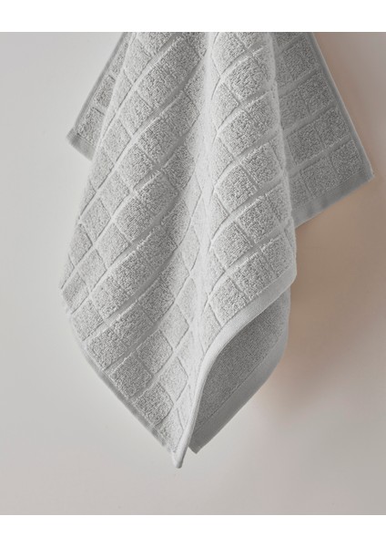Chequer Pamuk Yüz Havlusu 50X80 cm Gri fiyatları
