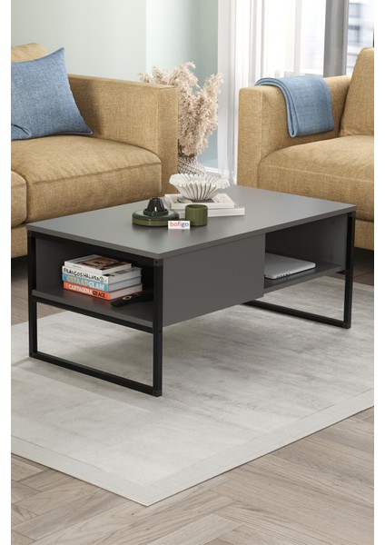 Orta Sehpa Yan Sehpa Dekoratif Sehpa Metal Sehpa Zeus Antrasit fırsatları