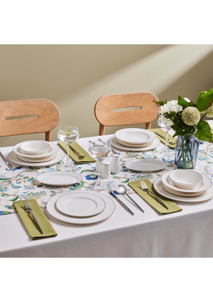 Elegance Bone Lexi 53 Parça 12 Kişilik Yemek Takımı Platin