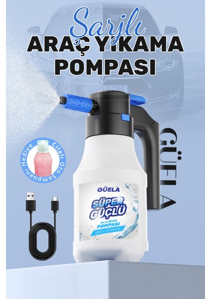 Yeni Model Şarjlı Otomatik Yüksek Basınçlı Oto Araba Yıkama ve Temizleme Köpük Püskürtücü Araç Yıkama El Pompası