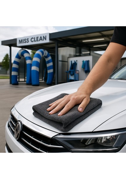 Mikrofiber Oto Temizleme Bezi - Çizmez, Yüksek Emici, Büyük Boy (50x70 cm) - Tüm Araçlar İçin Uygun