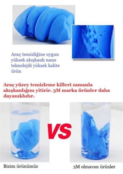 Araç Yüzey Temizleme Kil Hamuru 180 gr Orta Yumuşak Boya Koruma Zift Temizleme Tüm Araçlar