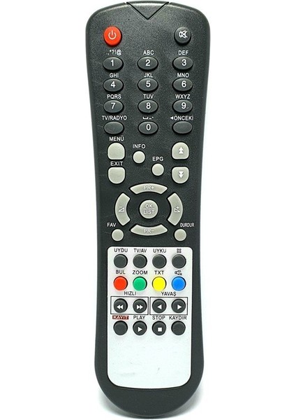 X1-X2-X3 Uydu Kumanda Siyah