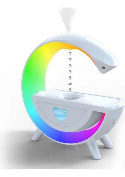 Bluetooth Hoparlör Atmosfer Masa Lambaları Yaratıcı Büyük G Anti Yerçekimi Nemlendirici Rgb LED Gece Lambası Yatak Odası Masa Dekorasyonu Için (Yurt Dışından)