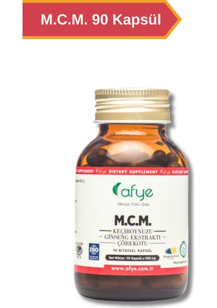 M.C.M (Keçiboynuzu- Ginseng Ekstraktı - Çörekotu) 90 Kapsül