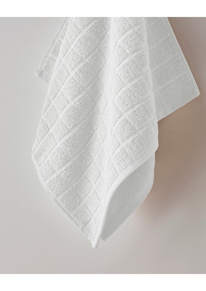 Chequer Pamuk Yüz Havlusu 50X80 cm Beyaz fiyatları