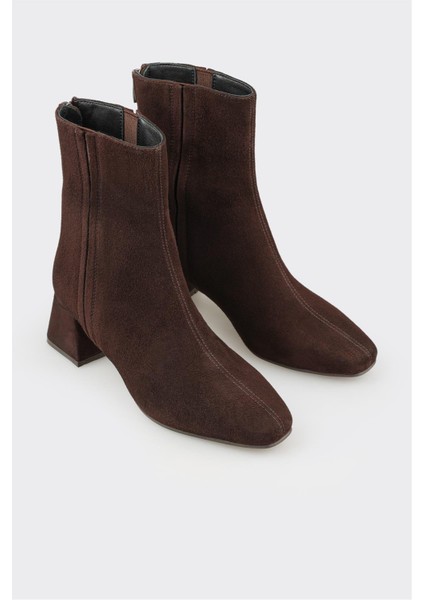 Kahve Deri Kadın Klasik Bot fiyatları