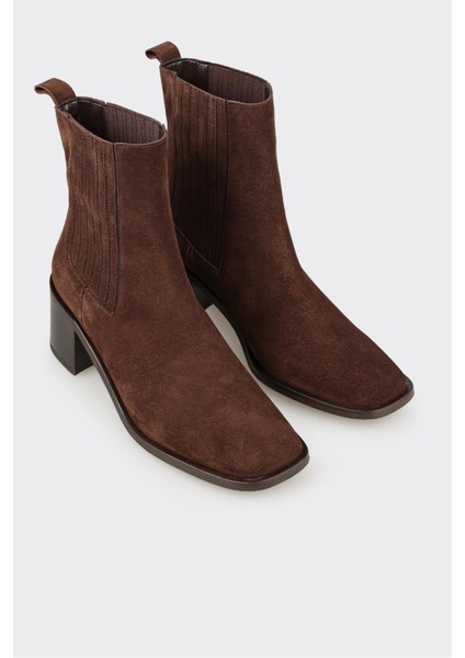 Kahve Deri Kadın Klasik Bot fiyatları