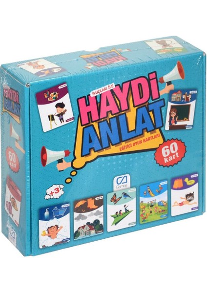 Haydi Anlat Eğitici Oyun Kartları 60 Kart