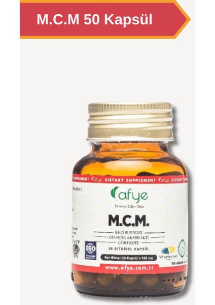 M.C.M ( Keçiboynuzu- Ginseng Ekstraktı - Çörekotu)50 Kapsül