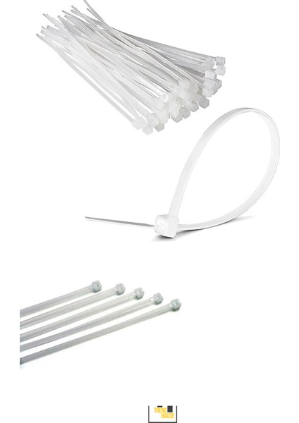 Dayanıklı Klips Cırt Kelepçe – Ayarlanabilir, Çok Amaçlı, Kablo ve Boru Sabitleme 15 cm 100 Adet fiyatları