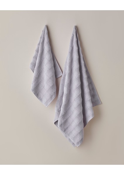 Bubble Pamuk Yüz Havlusu 50X80 cm Lila modelleri