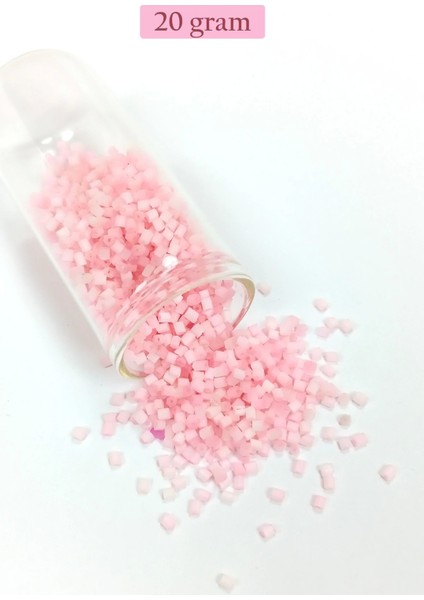 Kesme Cam Boncuk 2mm - 20 Gram - Şeker Pembe -BNC350