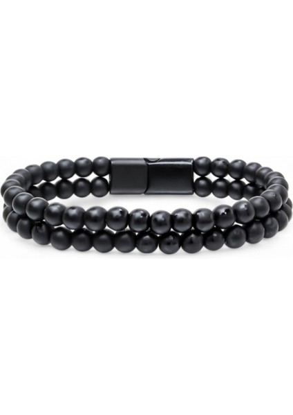 Çift Oniks Çelik Bileklik 31832B20D5