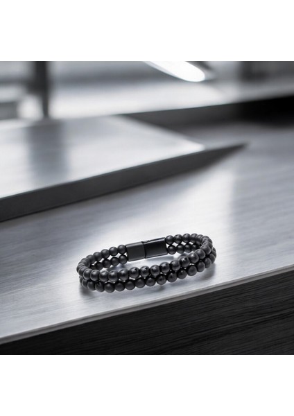 Çift Oniks Çelik Bileklik 31832B20D5 modelleri