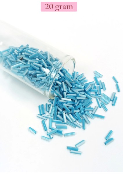 Uzun Boru Kesme Boncuk Çap 2mm Uzunluk 10 mm - 4 Renk - Toplam 80 Gram - BNC429 indirimleri