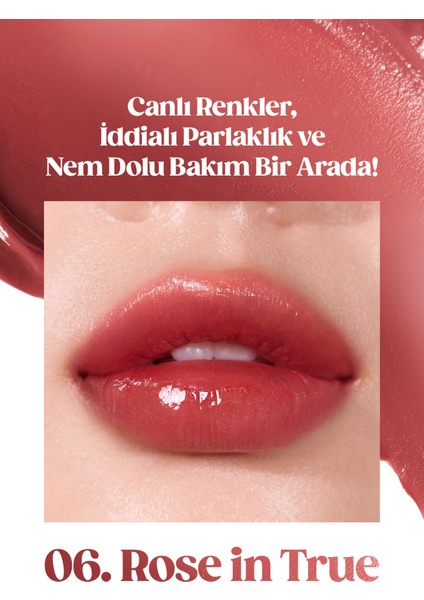 Yoğun Nemlendirme Sunan Vegan Dudak Balmı PERIPERA Ink Mood Glowy Balm (6 Rose in True) (Hip Gray) fiyatları