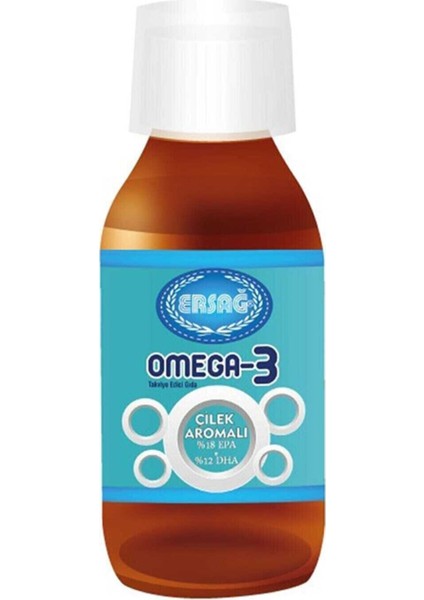 Omega 3 Sıvı 100 ml (ÇİLEK AROMALI)--omega 3 Lıquıd 100 ml (STRAWBERRY FLAVORED)