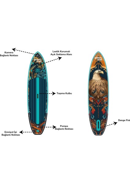 Where Eagle Dares Paddle Board / Sup Board 332 Cm
