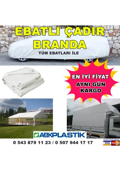 Ebatlı Lamineli Su - Kar Geçirmez Pvc Branda