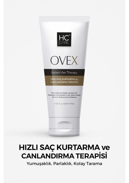 Ovex Saç Kremi 200 ml Protein ve Hyaluronik Asit İçeren Onarıcı Canlandırıcı Tüm Saç Tipleri modelleri