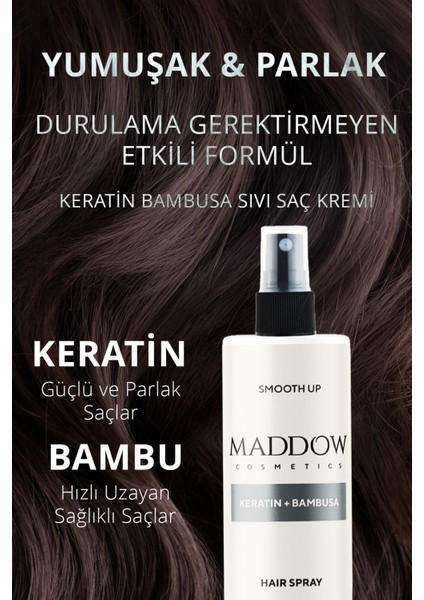 Sıvı Saç Kremi 250 ml Sülfatsız Keratin Bambu Özlü Elektriklenme Karşıtı Günlük Bakım modelleri