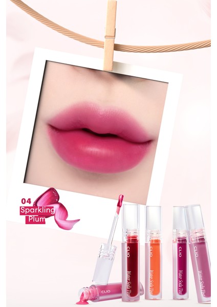 Ultra Kalıcı, Canlı Renk Sunan Hafif Yapılı Tint Clıo Water Soda Tint (04 Sparkling Plum) fiyatları