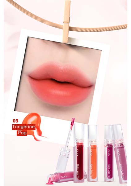 Ultra Kalıcı, Canlı Renk Sunan Hafif Yapılı Tint Clıo Water Soda Tint (03 Tangerine Pop) fiyatları
