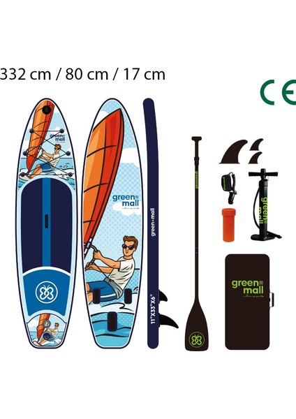 Wind Catcher Paddle Board / Sup Board 335 Cm