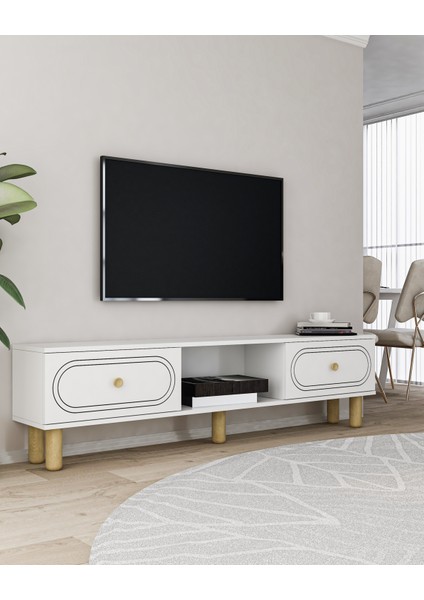 Polendd Bohem Tv Sehpası Beyaz-Beyaz fiyatları