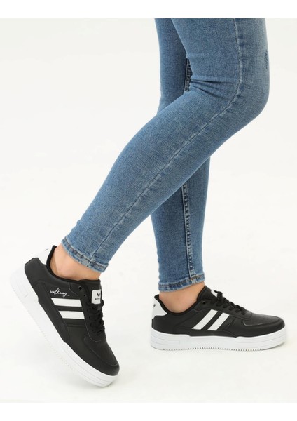 Siyah-Beyaz Unisex Spor Ayakkabı